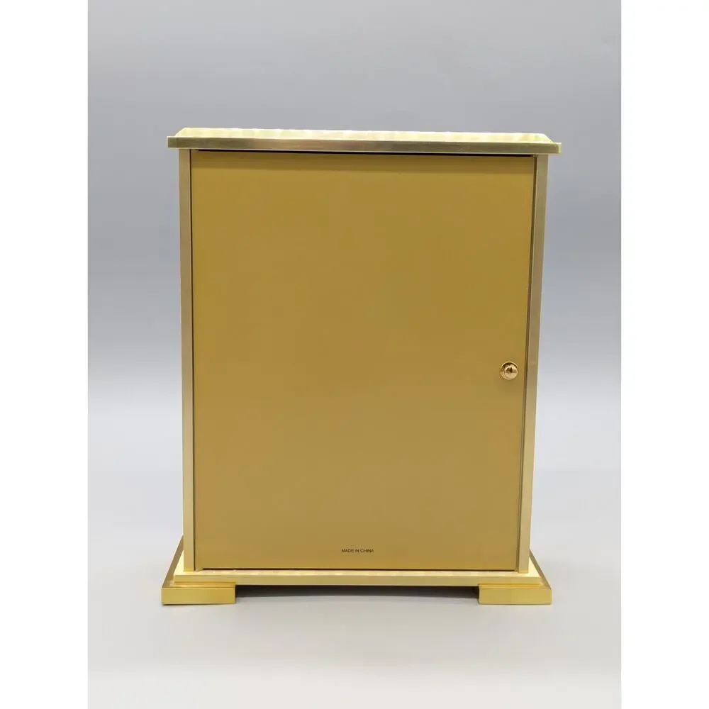 Howard Miller Exton 645-569 Brass Carriage Desk Shelf Mantel Clock Works Great